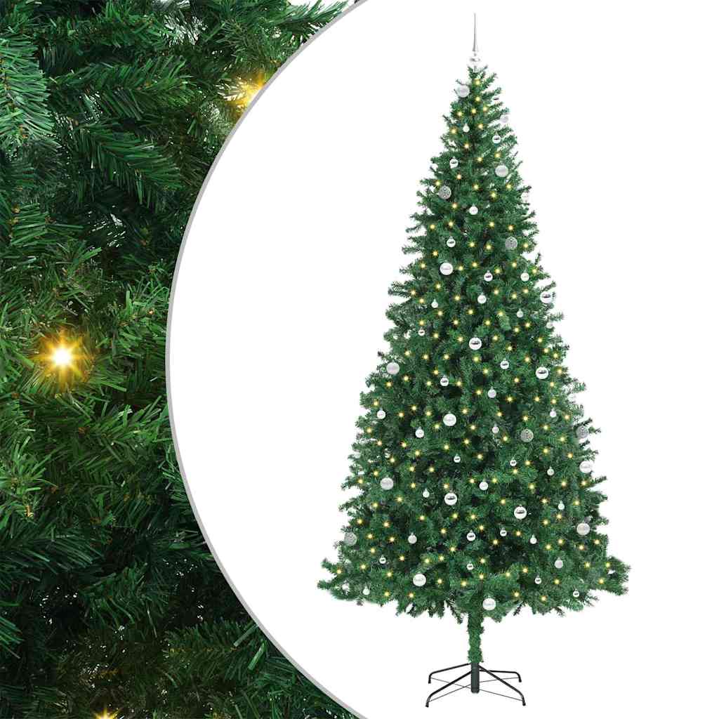 Dirbtinė Kalėdų eglutė Žalia 300 cm PVC ir Metalas ir Plastikas