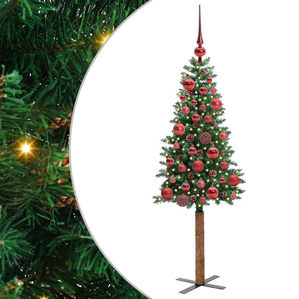 Lieknas Kalėdų eglutė Žalia 150 cm PVC ir kietasis pušų medis