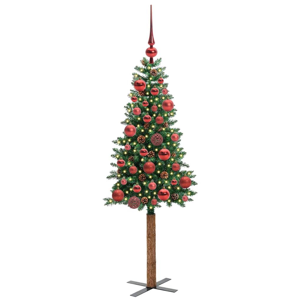Lieknas Kalėdų eglutė Žalia 150 cm PVC ir kietasis pušų medis