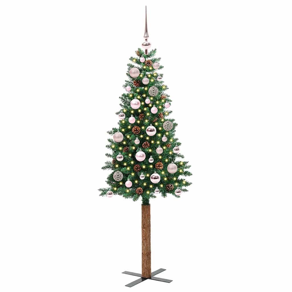 Lieknas Kalėdų eglutė Žalia 150 cm PVC ir kietasis pušų medis