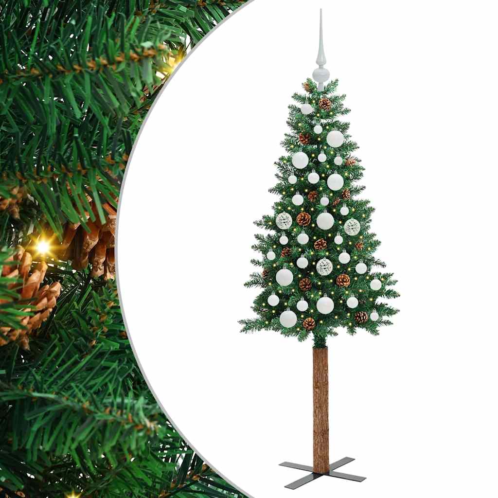 Lieknas Kalėdų eglutė Žalia 150 cm PVC ir kietasis pušų medis