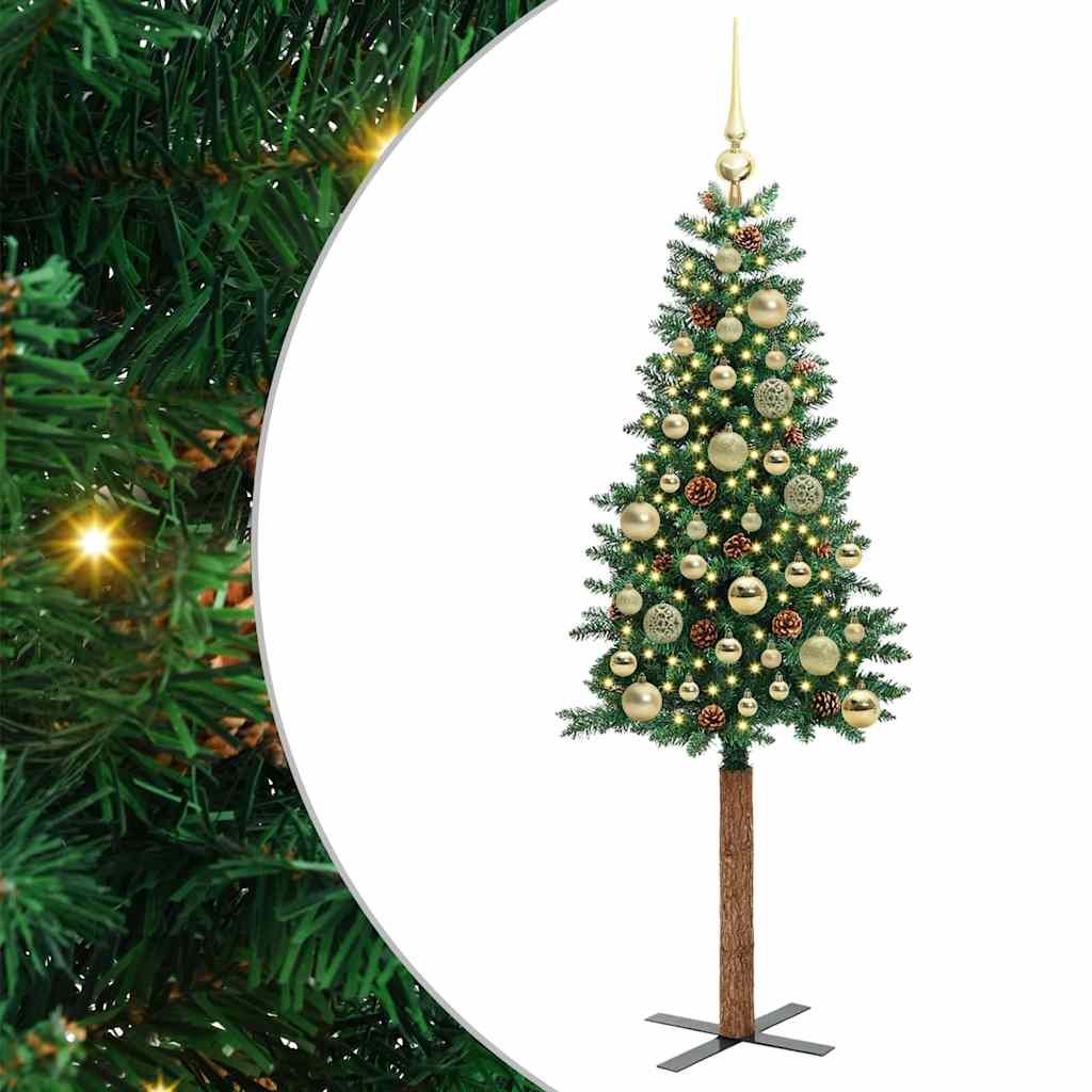 Lieknas Kalėdų eglutė Žalia 150 cm PVC ir kietasis pušų medis