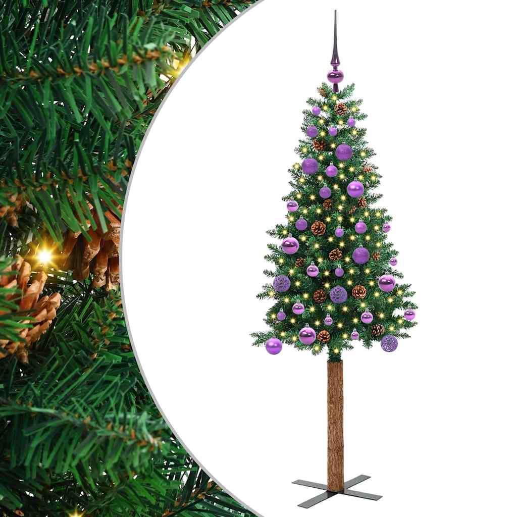 Lieknas Kalėdų eglutė Žalia 150 cm PVC ir kietasis pušų medis