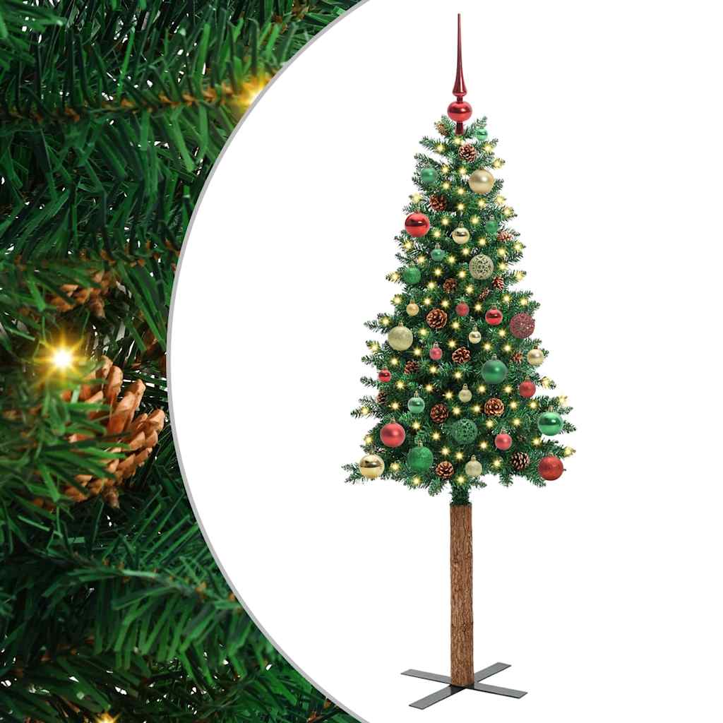 Lieknas Kalėdų eglutė Žalia 150 cm PVC ir kietasis pušų medis