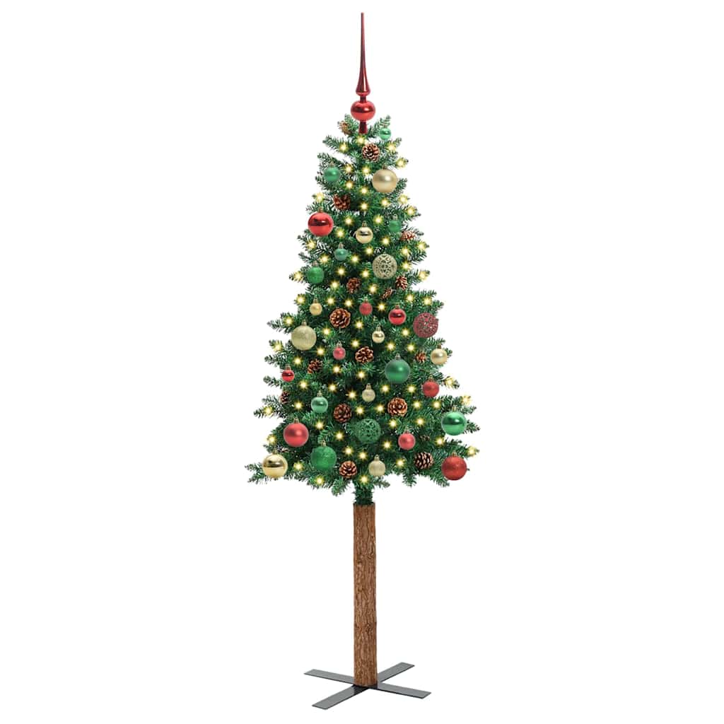 Lieknas Kalėdų eglutė Žalia 150 cm PVC ir kietasis pušų medis