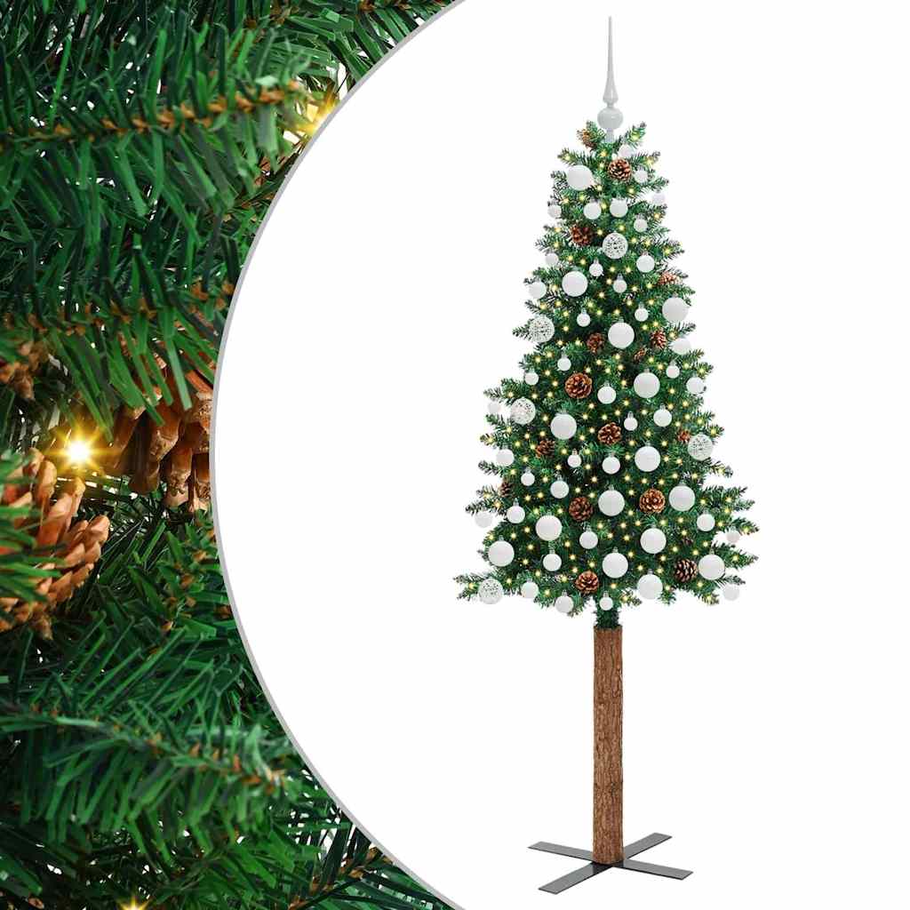 Lieknas Kalėdų eglutė Žalia 180 cm PVC ir kietasis pušų medis