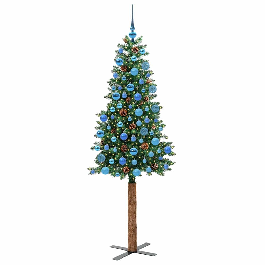 Slaida Ziemassvētku eglīte GROVE HORIZON, zaļa 180 cm, cieta priežu koksne