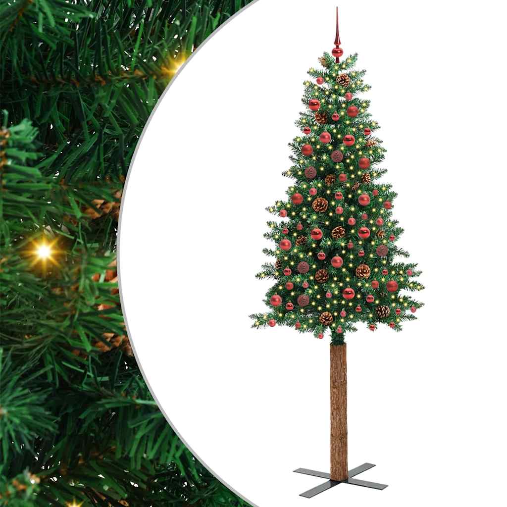 Slim Christmas tree EMBER ARCTIC, Green 210 cm, hard pine