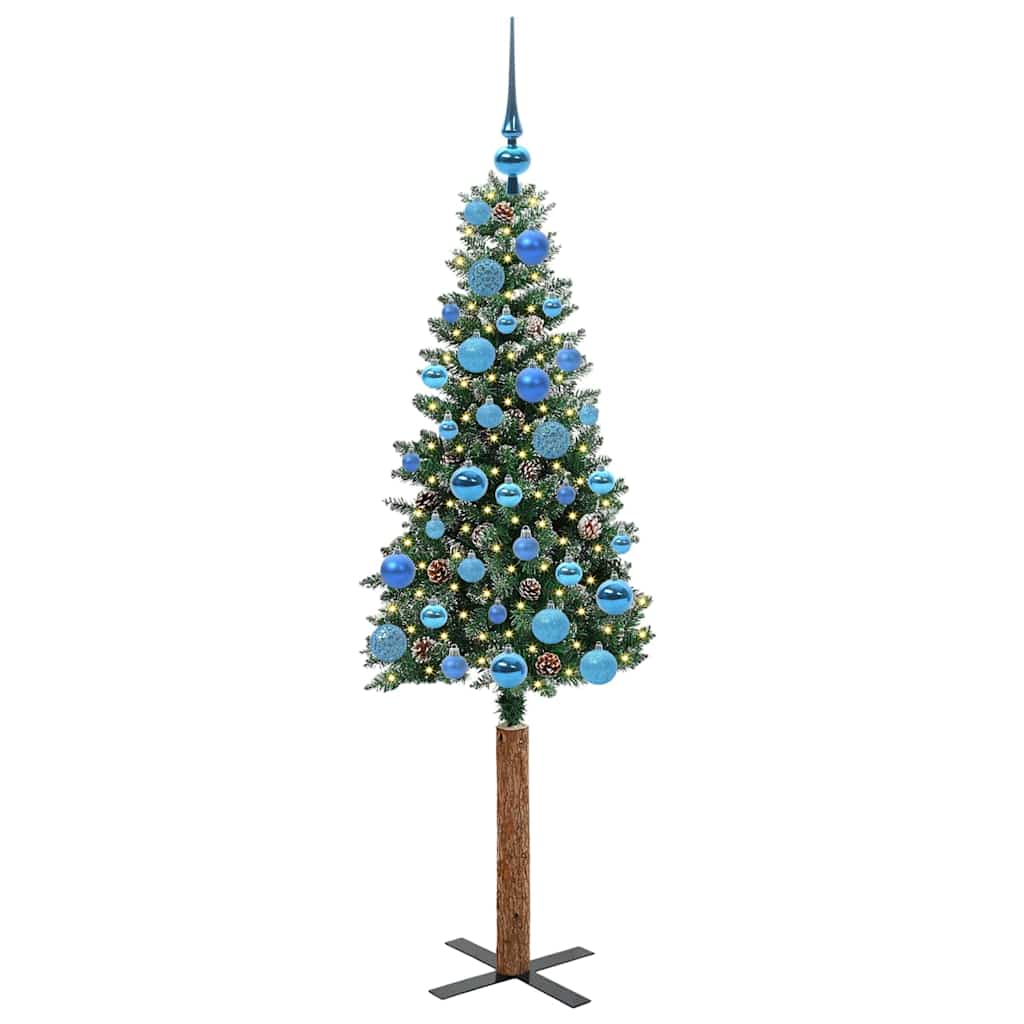 Lieknas Kalėdų eglutė HORIZON PINE, su 150 LED stovu Žalia ir balta 150 cm.