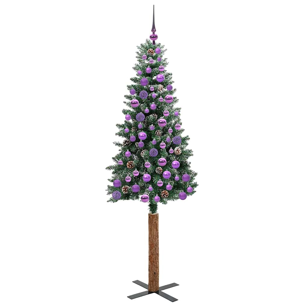 Lieknas Kalėdų eglutė BOREAL MEADOW, su 300 LED stovu Žalia ir balta 180 cm.