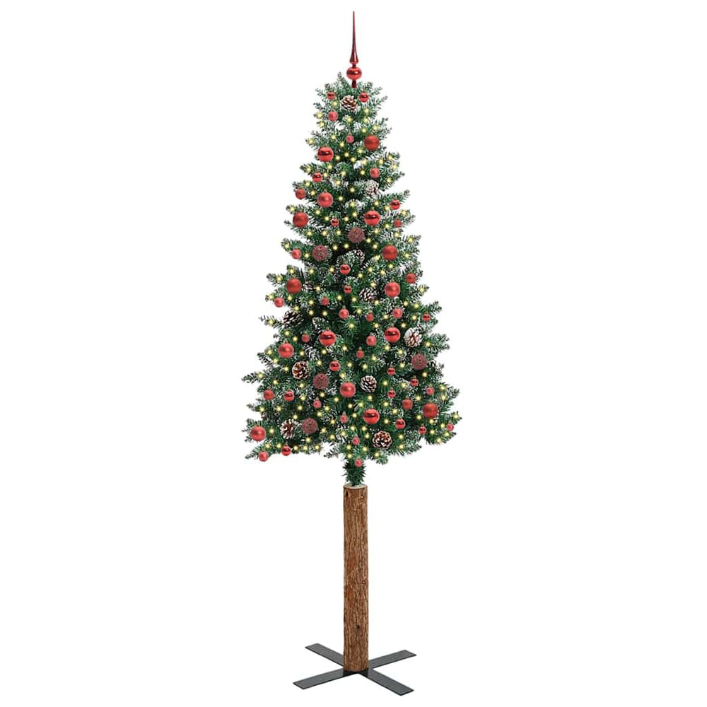 Lieknas Kalėdų eglutė AK PINE, su 300 LED stovu Žalia ir balta 210 cm.