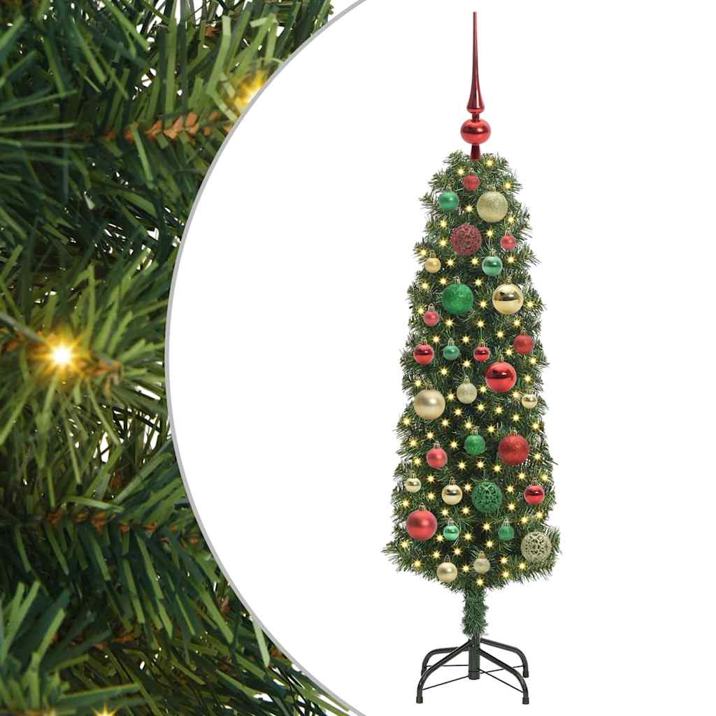 Mākslīgā Ziemassvētku eglīte zaļa 120 cm PVC, tērauds un plastmasa