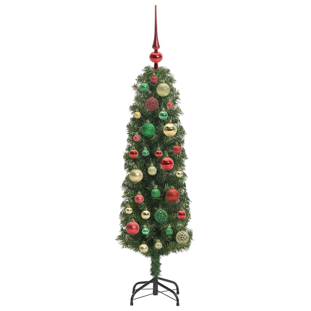 Mākslīgā Ziemassvētku eglīte zaļa 120 cm PVC, tērauds un plastmasa