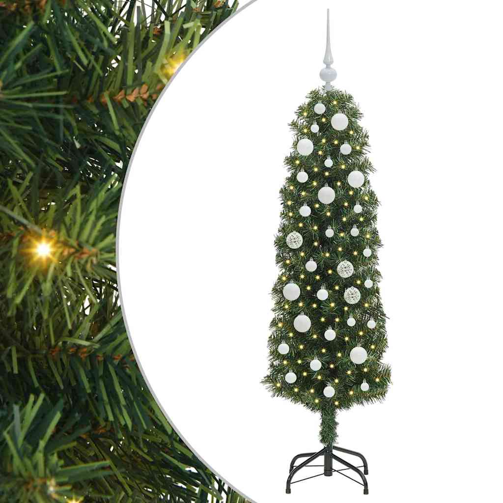 Mākslīgā Ziemassvētku eglīte zaļa 150 cm PVC, tērauds un plastmasa