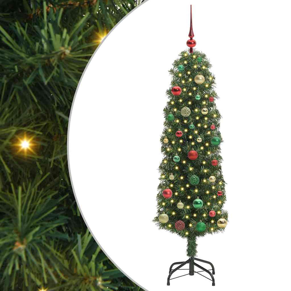 Artificial Christmas Tree Green 150 cm PVC, Steel, and Plastic