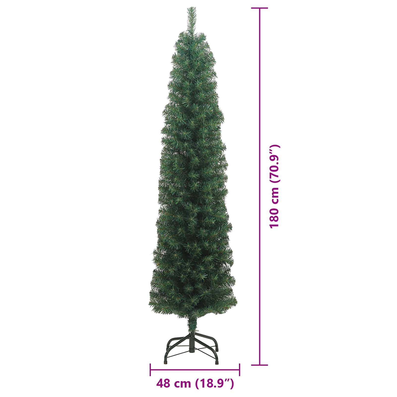 Dirbtinė Kalėdų eglutė Žalia 180 cm PVC, plienas ir plastikas