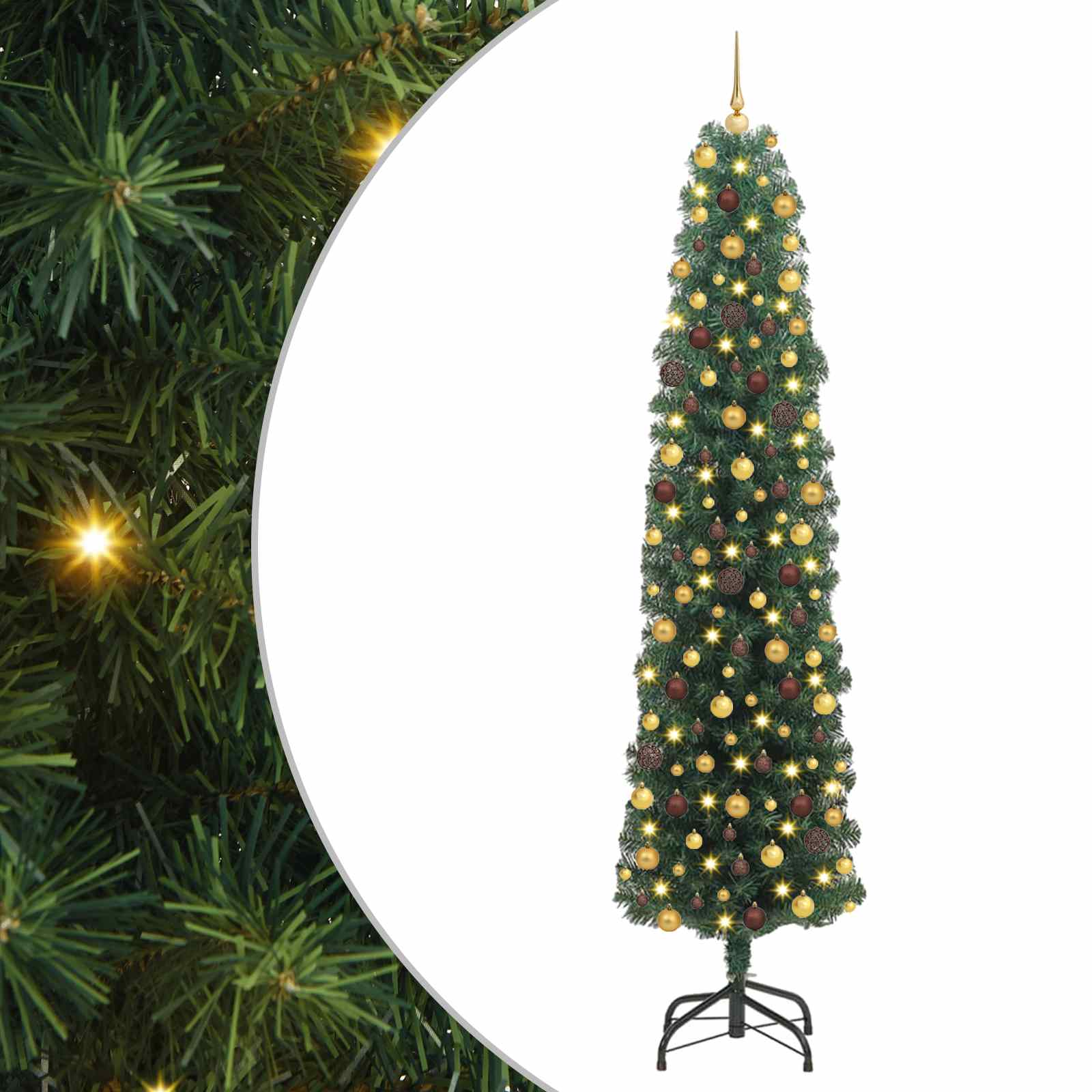 Dirbtinė Kalėdų eglutė Žalia 210 cm PVC, plienas ir plastikas