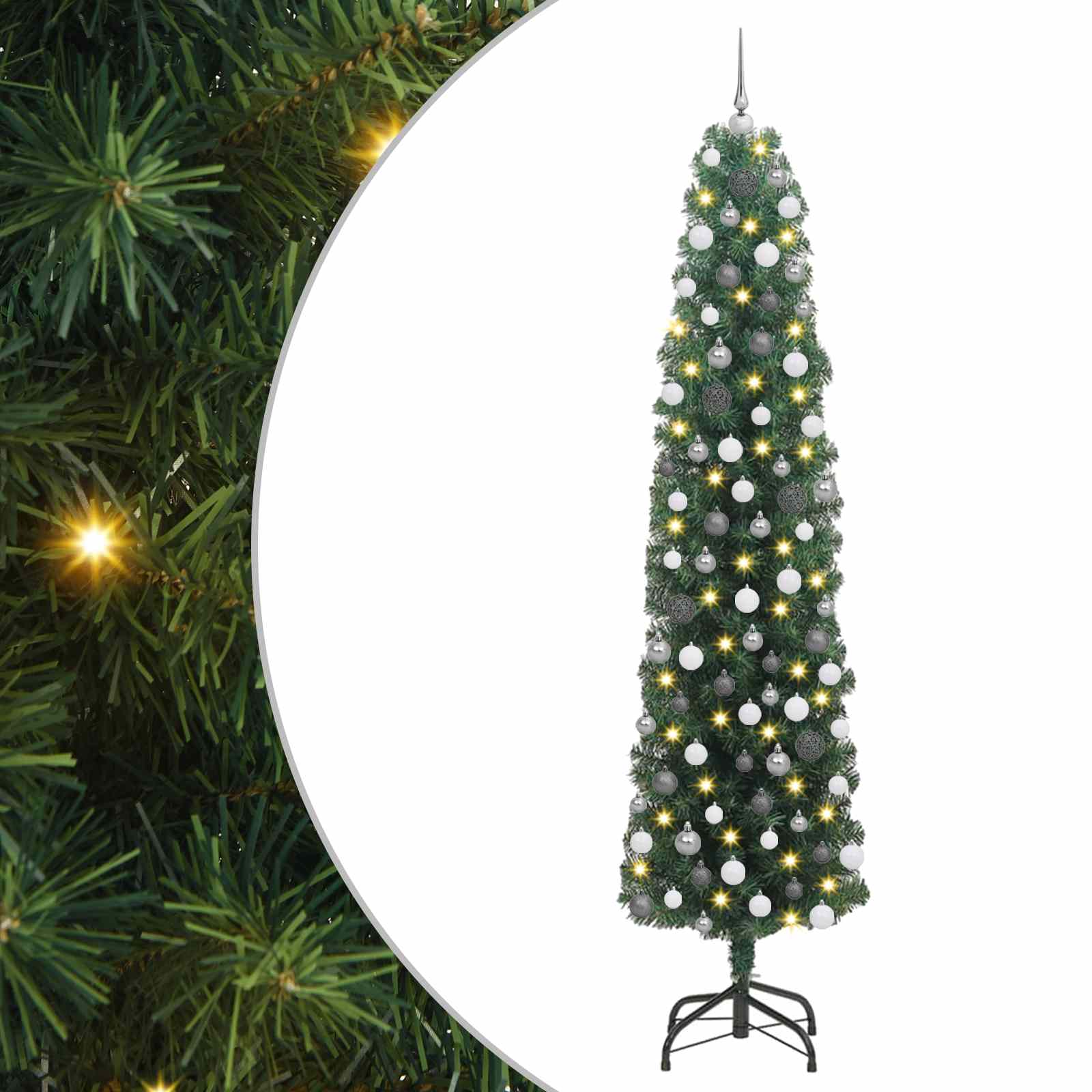 Dirbtinė Kalėdų eglutė Žalia 210 cm PVC, plienas ir plastikas