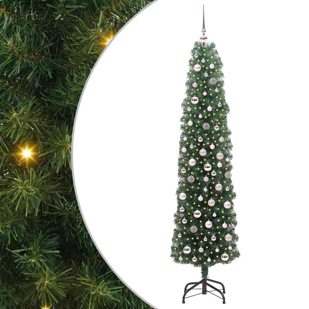 Dirbtinė Kalėdų eglutė Žalia 210 cm PVC, plienas ir plastikas