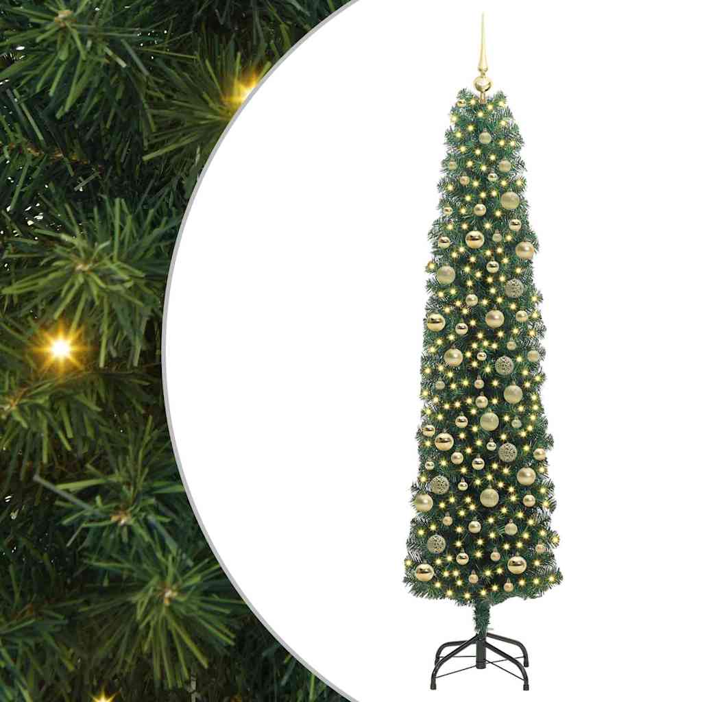 Dirbtinė Kalėdų eglutė Žalia 210 cm PVC, plienas ir plastikas