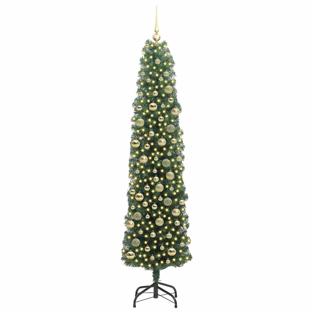 Dirbtinė Kalėdų eglutė Žalia 210 cm PVC, plienas ir plastikas