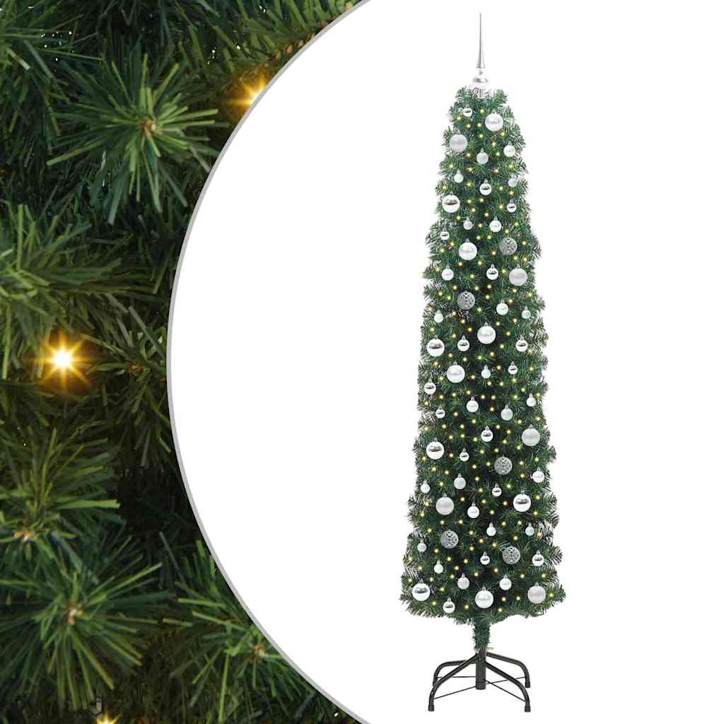 Dirbtinė Kalėdų eglutė Žalia 210 cm PVC, plienas ir plastikas