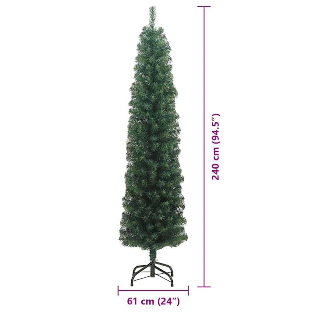 Dirbtinė Kalėdų eglutė Žalia 240 cm PVC, plienas ir plastikas