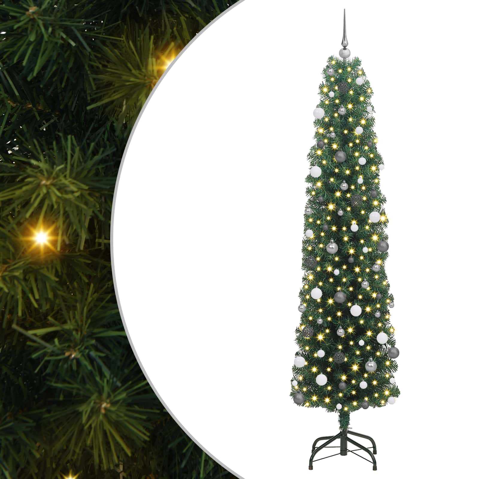 Dirbtinė Kalėdų eglutė Žalia 240 cm PVC, plienas ir plastikas