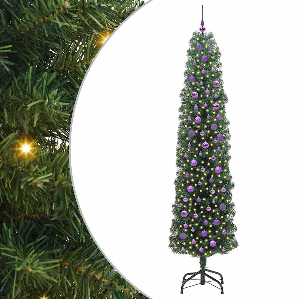 Mākslīgā Ziemassvētku eglīte Zaļa 240 cm PVC, tērauds un plastmasa