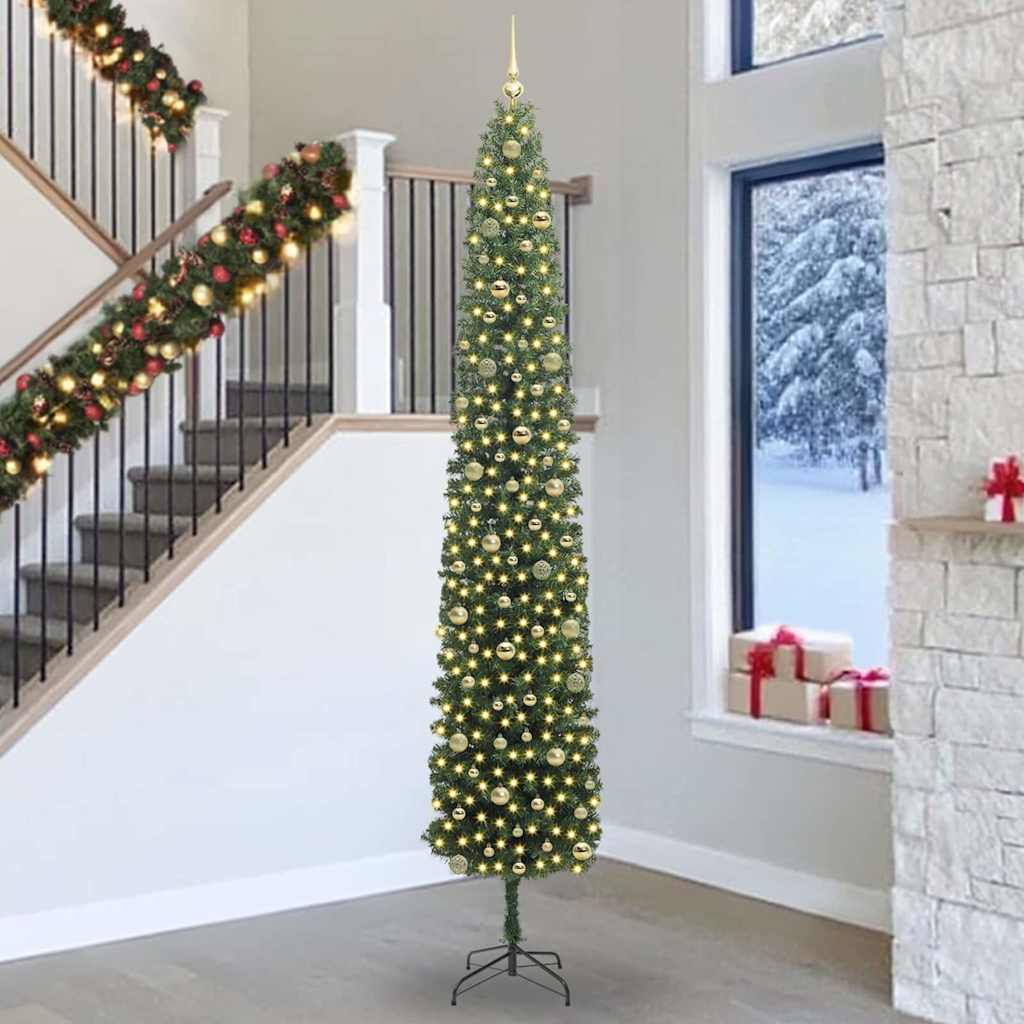 Dirbtinė Kalėdų eglutė Žalia 270 cm PVC, plienas ir plastikas