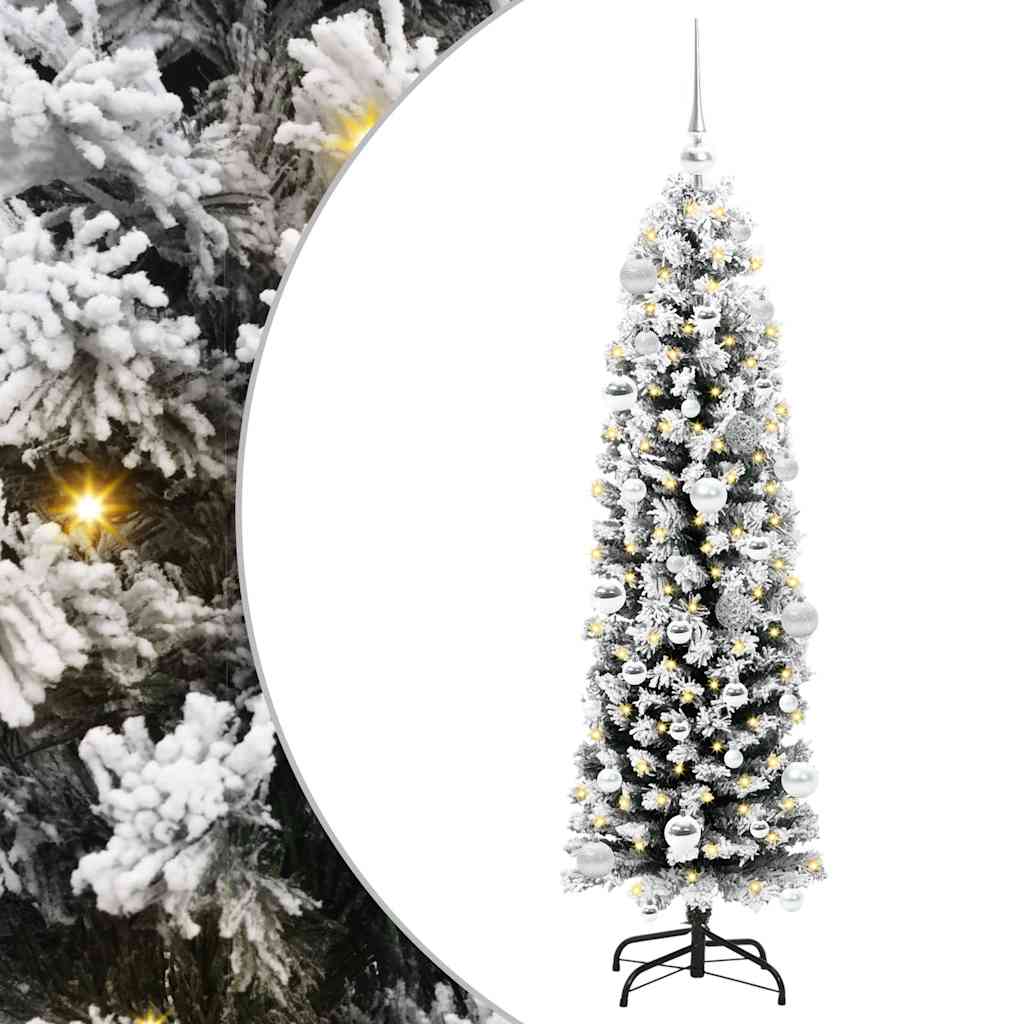 Mākslīgā Ziemassvētku eglīte zaļa 150 cm PVC, tērauds un plastmasa