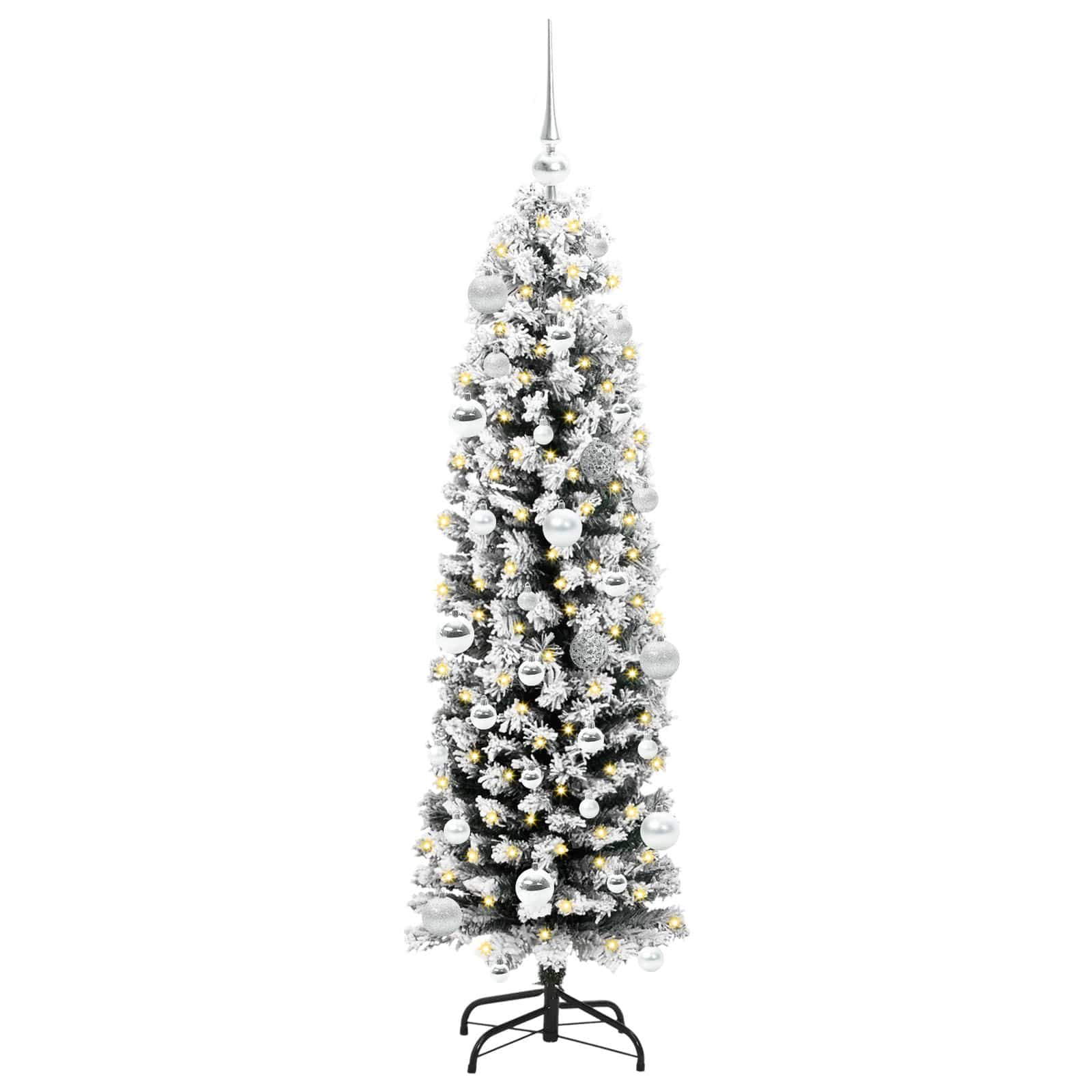 Mākslīgā Ziemassvētku eglīte zaļa 150 cm PVC, tērauds un plastmasa