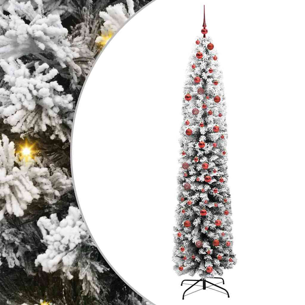Artificial Christmas Tree Green 210 cm PVC, steel and plastic