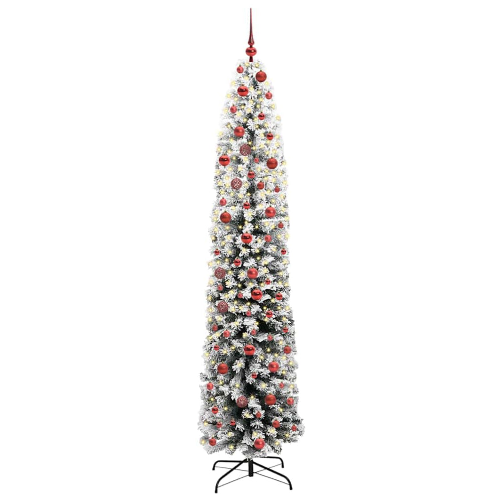 Artificial Christmas Tree Green 210 cm PVC, steel and plastic