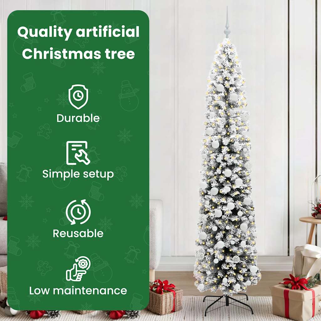 Mākslīgā Ziemassvētku eglīte zaļa 210 cm PVC, tērauds un plastmasa