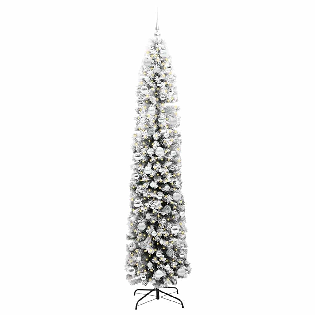 Artificial Christmas Tree Green 210 cm PVC, steel and plastic
