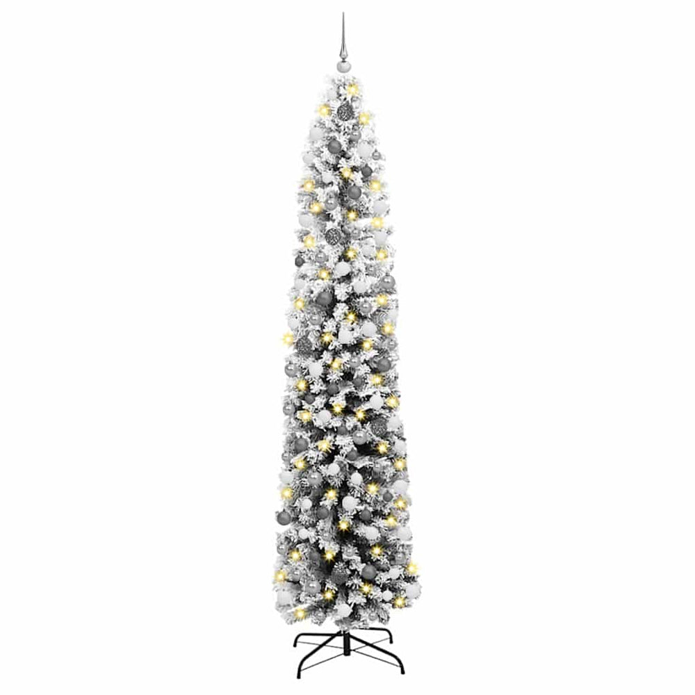Artificial Christmas Tree Green 240 cm PVC, Steel and Plastic