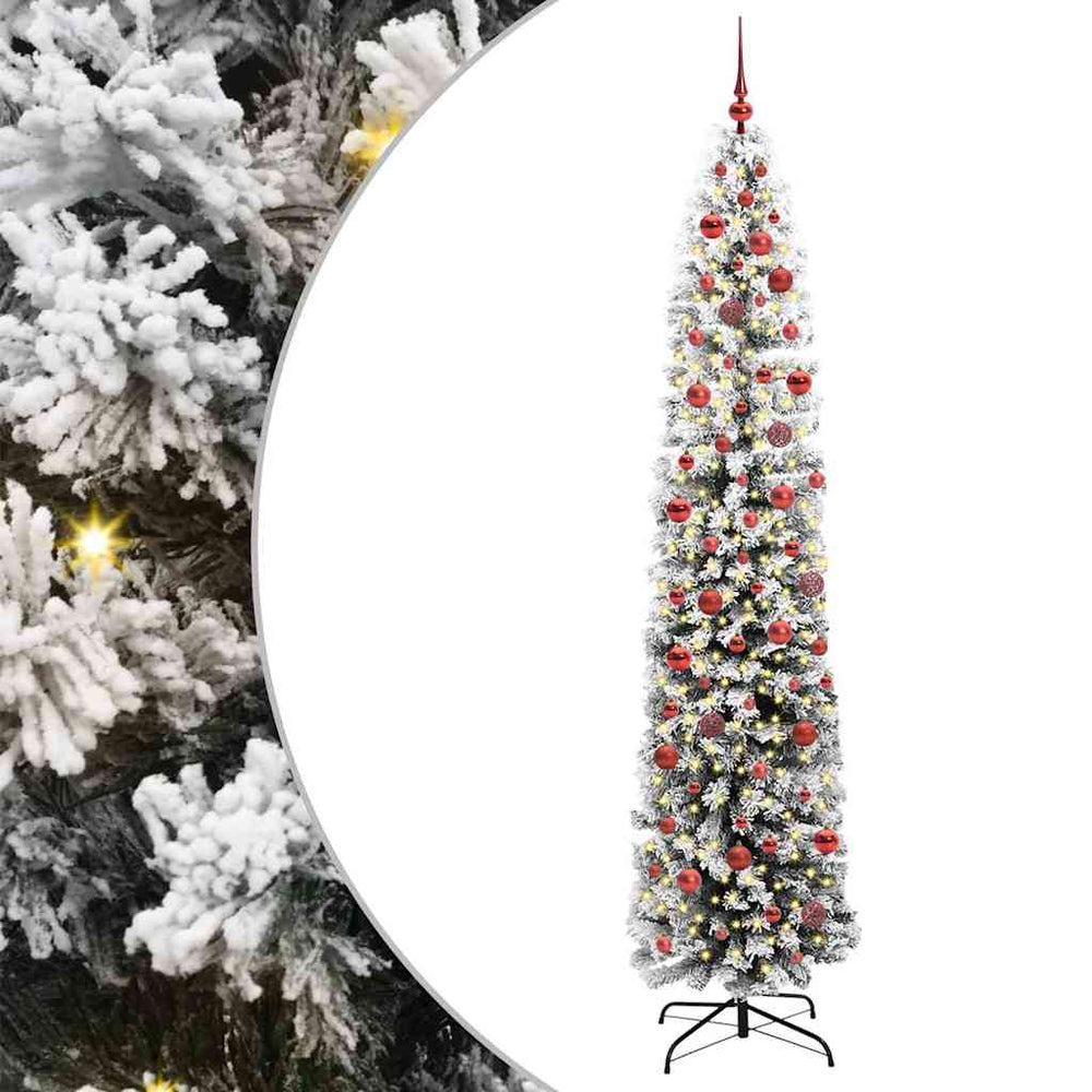 Artificial Christmas Tree Green 240 cm PVC, Steel and Plastic