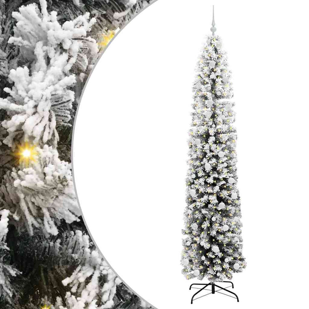 Artificial Christmas Tree Green 240 cm PVC, Steel and Plastic