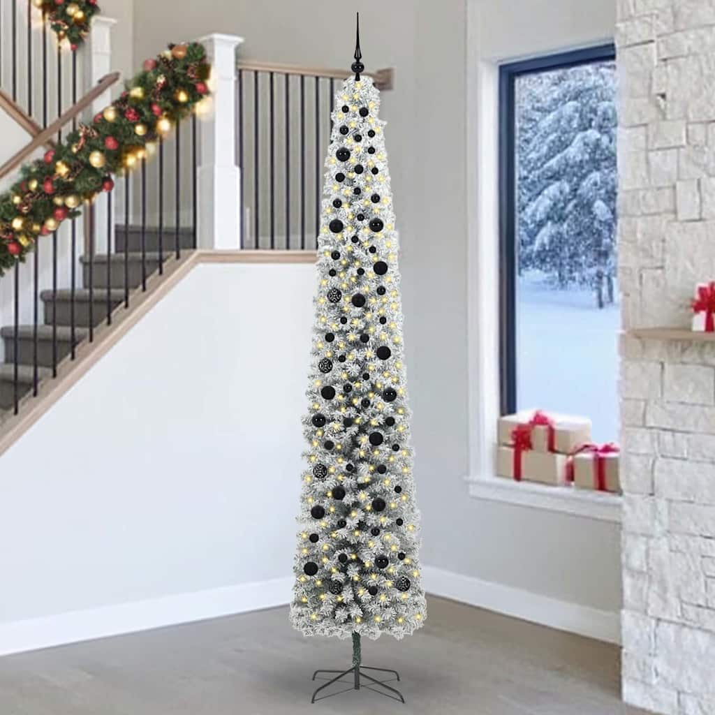 Mākslīgā Ziemassvētku eglīte zaļa 270 cm PVC, tērauds un plastmasa