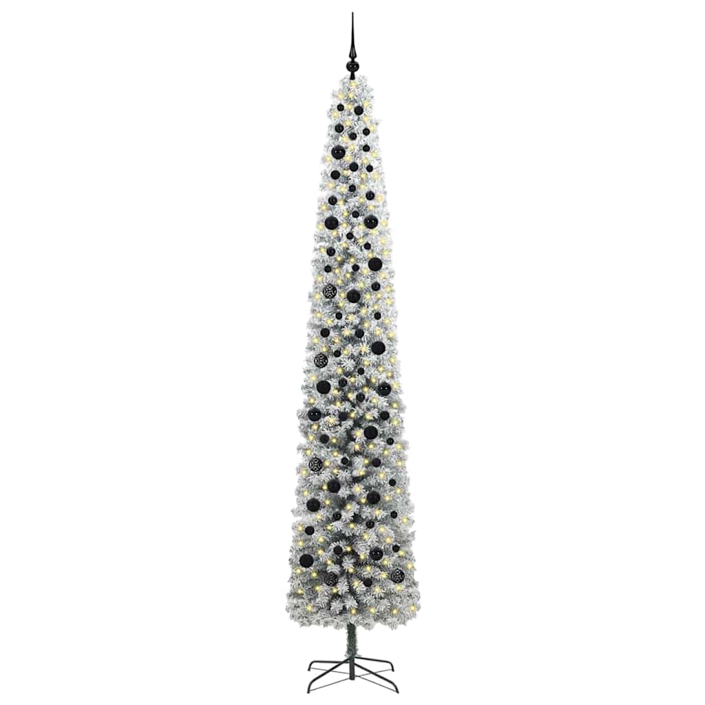 Mākslīgā Ziemassvētku eglīte zaļa 270 cm PVC, tērauds un plastmasa
