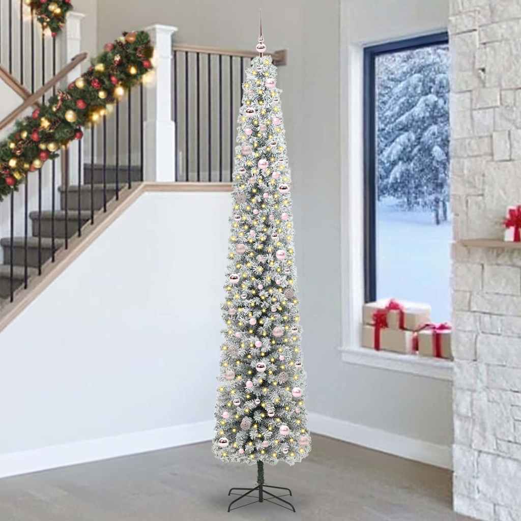 Artificial Christmas Tree Green 270 cm PVC, steel and plastic
