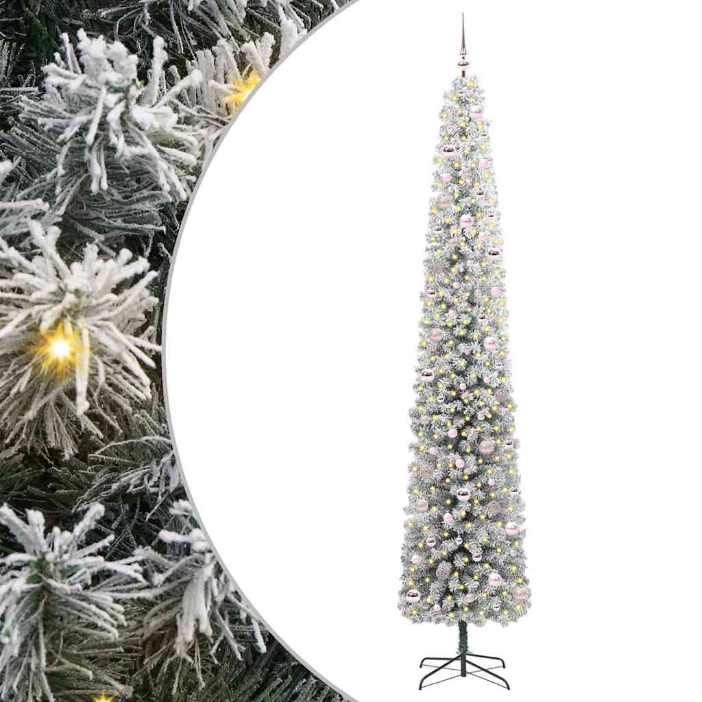 Artificial Christmas Tree Green 270 cm PVC, steel and plastic