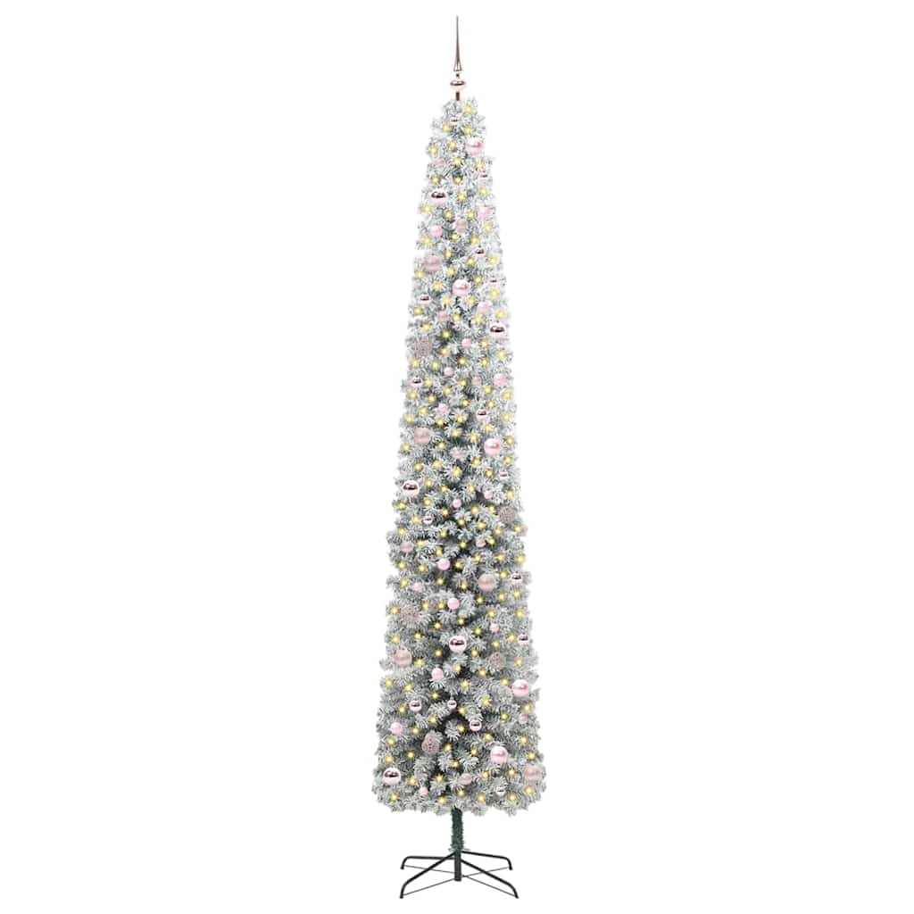Artificial Christmas Tree Green 270 cm PVC, steel and plastic