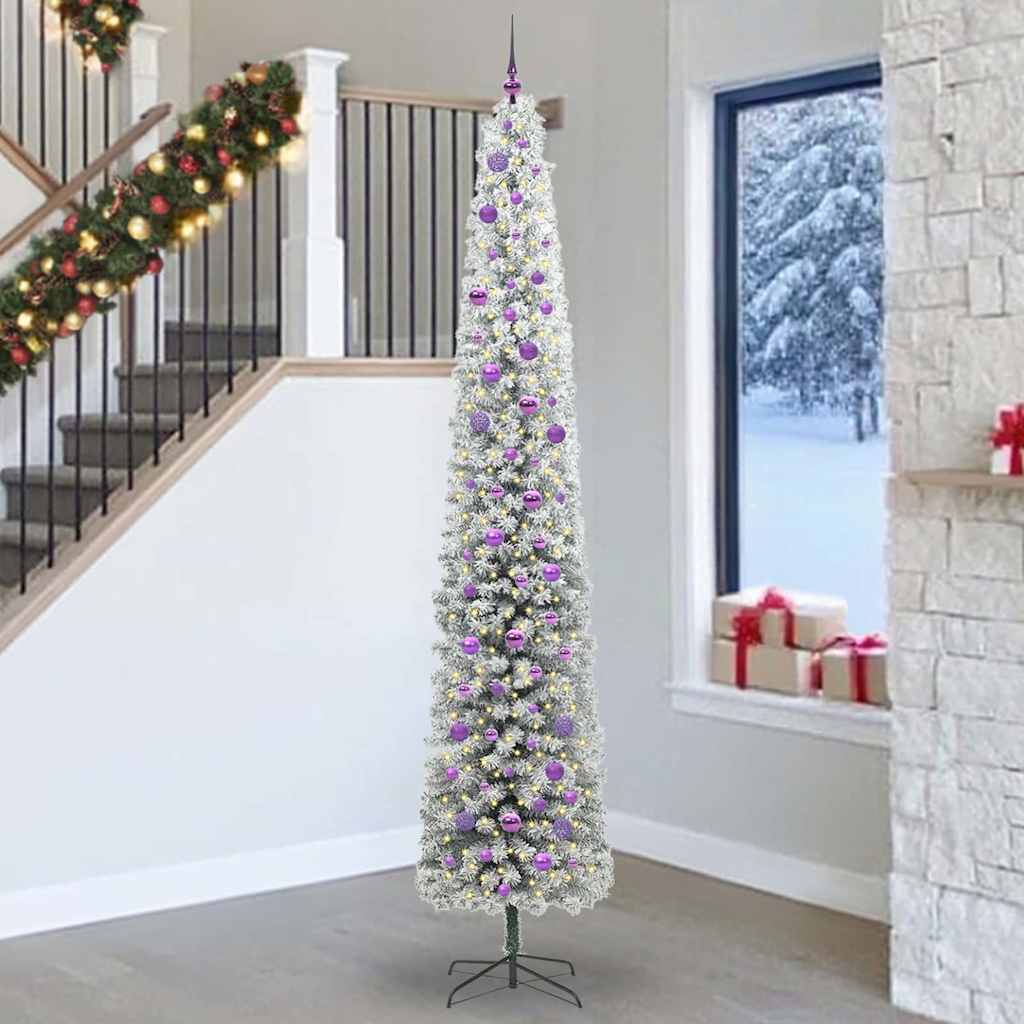Mākslīgā Ziemassvētku eglīte zaļa 270 cm PVC, tērauds un plastmasa