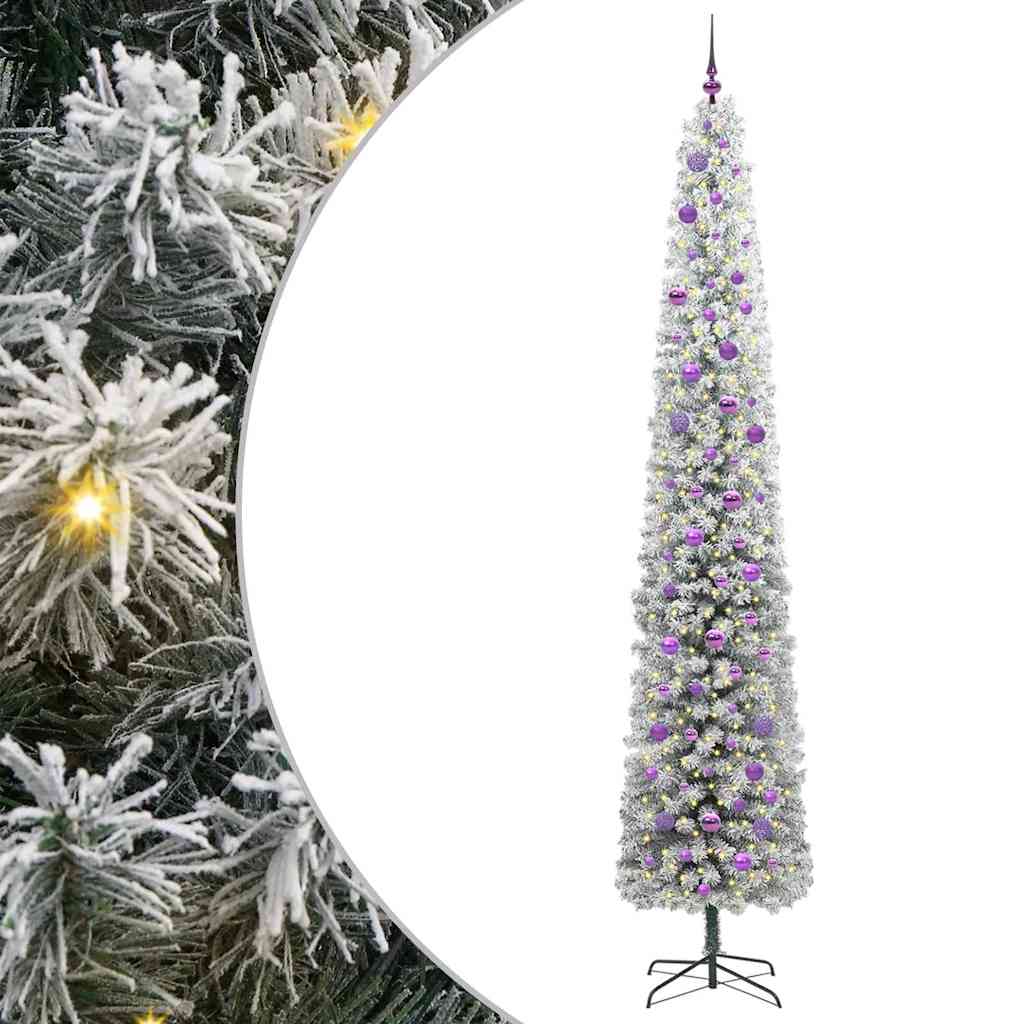 Mākslīgā Ziemassvētku eglīte zaļa 270 cm PVC, tērauds un plastmasa