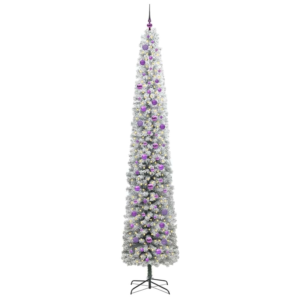 Mākslīgā Ziemassvētku eglīte zaļa 270 cm PVC, tērauds un plastmasa