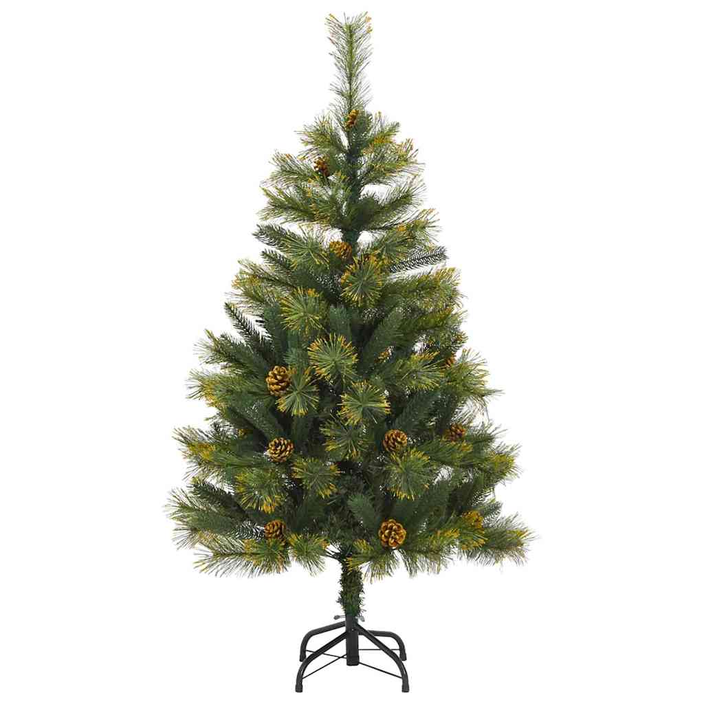 Dirbtinis sulankstomas kalėdų medis su kankorėžiais 120 cm