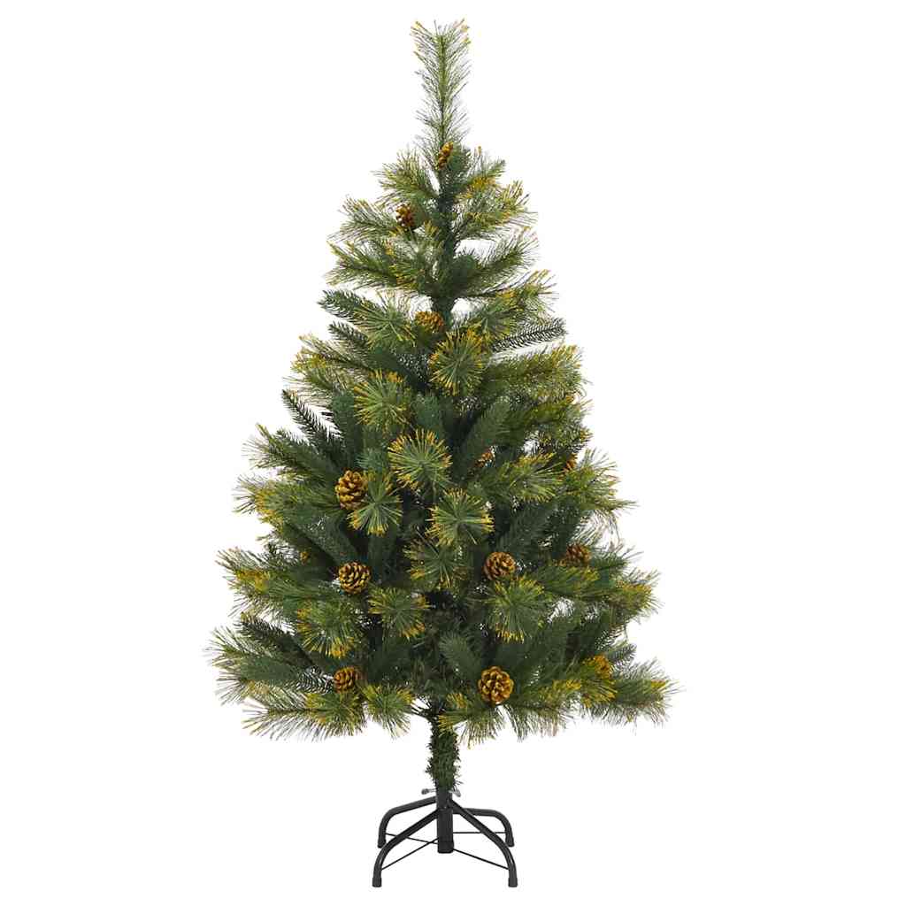 Mākslīgā saliekamā Ziemassvētku eglīte NORDIC FROST, ar čiekuriem, 150 cm.