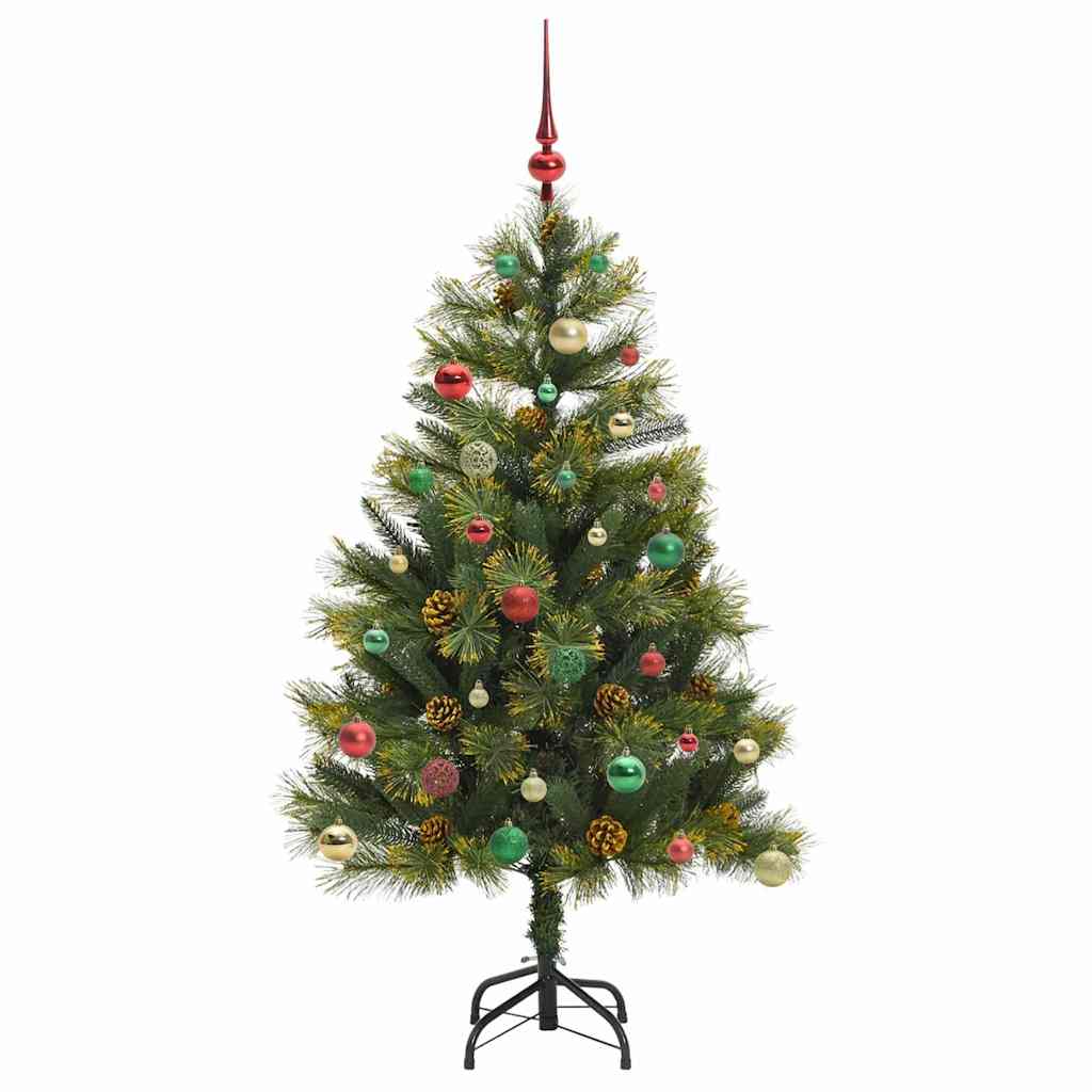 Dirbtinis sulankstomas kalėdų medis su kankorėžiais 150 cm